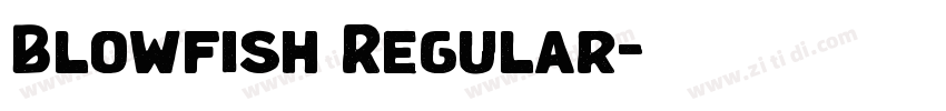 Blowfish Regular字体转换